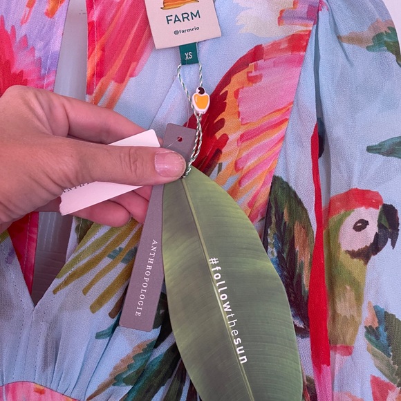 FARM Rio Anthropologie Parrot Dress, NWT - Picture 4 of 8